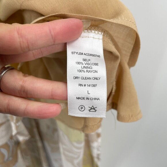 ASTR The Label Floral Hi Low Spaghetti Strap Faux-Wrap Dress Womens Size Large - Picture 9 of 9